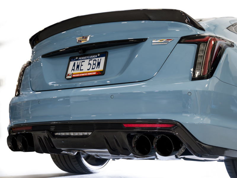 AWE 22-26 Cadillac CT5-V Blackwing SwitchPath Exhaust - Diamond Black Tips