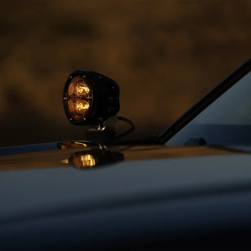 Rigid Industries 360-Series 4in SAE Fog w/ Amber PRO Lens - White (Pair) Rigid Industries