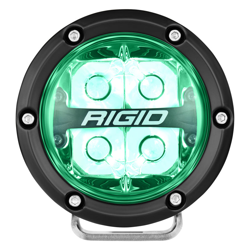 Rigid Industries 360-Series 4in LED Off-Road Spot Beam - Red Backlight (Pair)