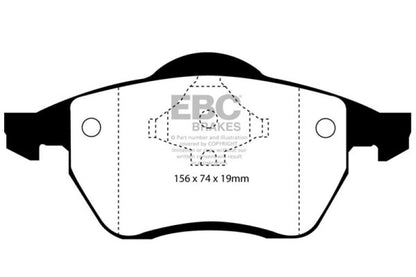 EBC Ultimax2 Front Brake Pads - UD836 EBC