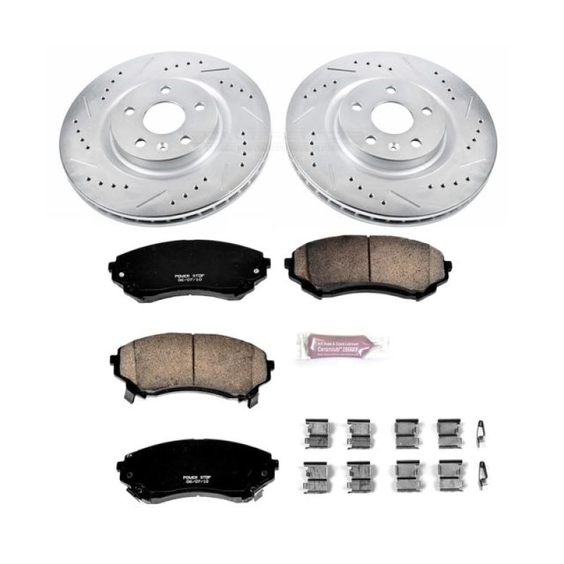 Power Stop 08-14 Cadillac CTS Front Z23 Evolution Sport Brake Kit PowerStop