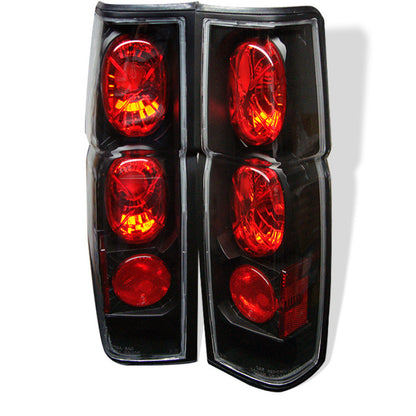 Spyder Nissan Hardbody 86-97 Euro Style Tail Lights Black ALT-YD-NH86-BK SPYDER