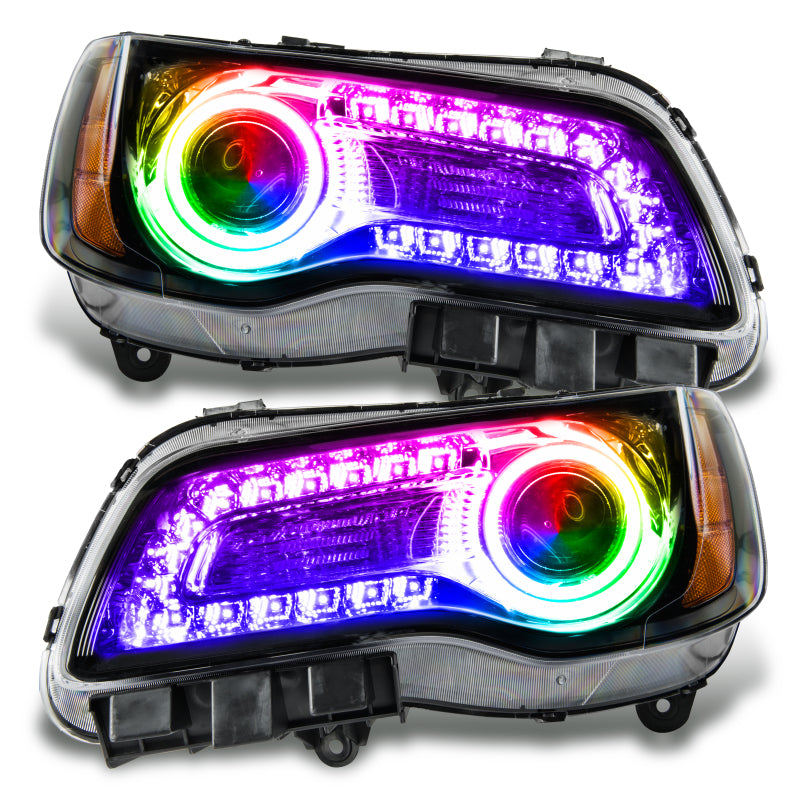 Oracle 11-14 Chrysler 300C SMD HL - Black - NON HID - ColorSHIFT DRL - ColorSHIFT SEE WARRANTY