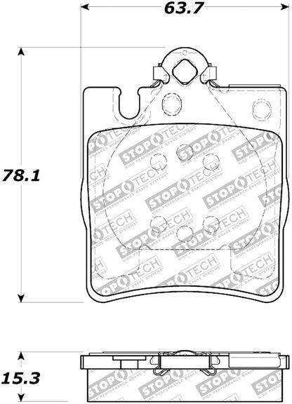 StopTech Premium Ceramic Brake Pads - 308.08760 Stoptech