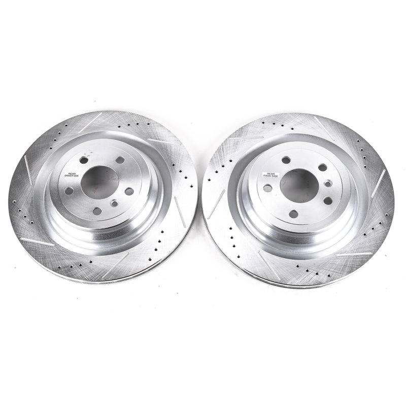 Power Stop 13-16 Mercedes-Benz GL350 Rear Evolution Drilled & Slotted Rotors - Pair PowerStop