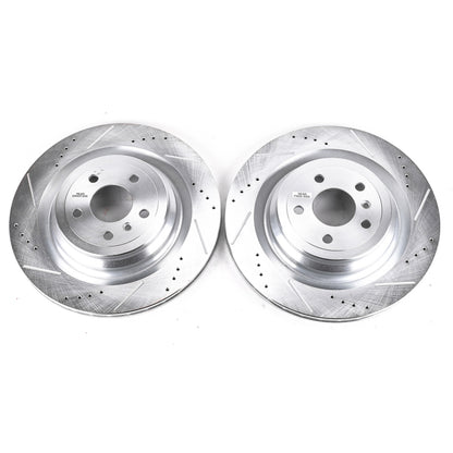 Power Stop 13-16 Mercedes-Benz GL350 Rear Evolution Drilled & Slotted Rotors - Pair PowerStop