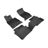 3D MAXpider L1CD01701509 2016-2020 Cadillac CT6 Kagu 1st & 2nd Row Floormats - Black