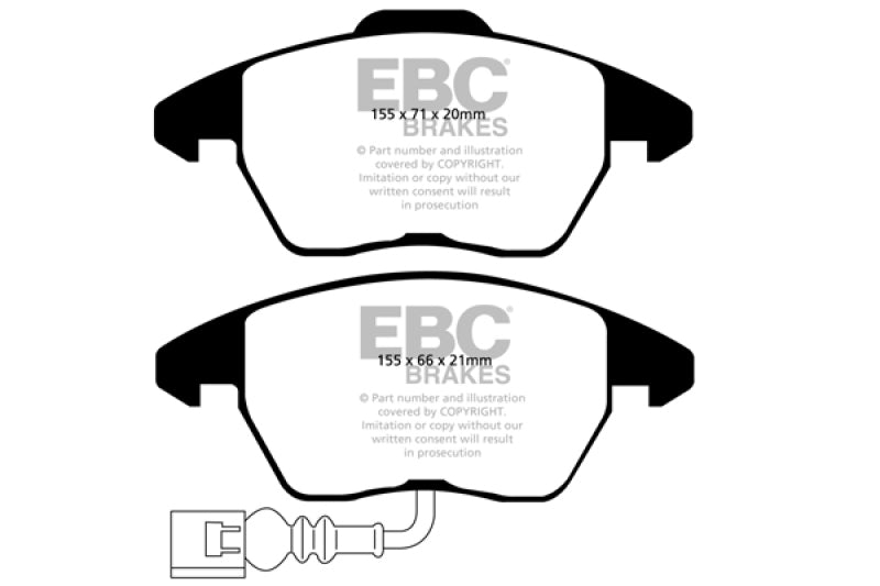 EBC YellowStuff Front Brake Pads - DP41945R EBC