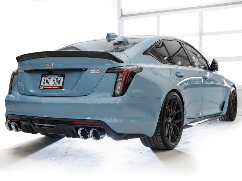 AWE 22-26 Cadillac CT5-V Blackwing SwitchPath Exhaust - Chrome Silver Tips