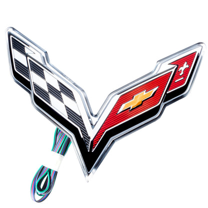 Oracle Corvette C7 Rear Illuminated Emblem - ColorSHIFT SEE WARRANTY