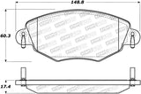 StopTech Premium Ceramic Brake Pads - 308.09100