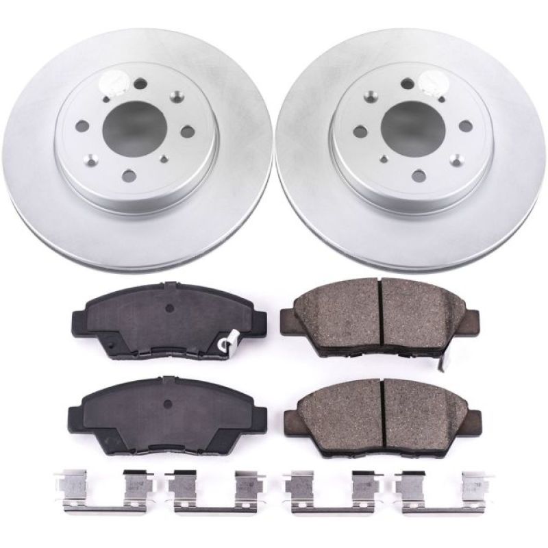 Power Stop 15-19 Honda Fit Front Z17 Evolution Geomet Coated Brake Kit PowerStop