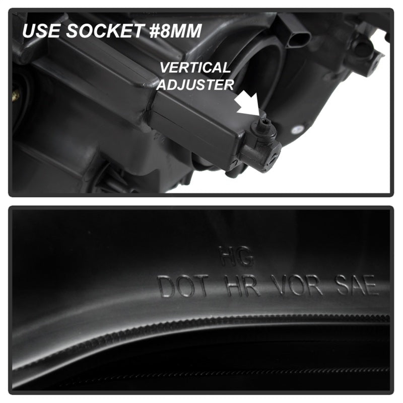 xTune 11-17 Dodge Grand Caravan OEM Style Headlights - Black (HD-JH-CHRTC08-AM-BK) SPYDER