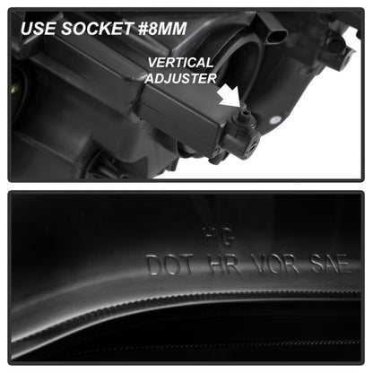 xTune 11-17 Dodge Grand Caravan OEM Style Headlights - Black (HD-JH-CHRTC08-AM-BK) SPYDER