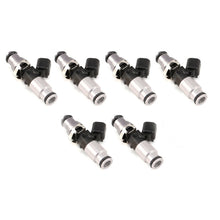 Load image into Gallery viewer, Injector Dynamics 1050X Injectors 14mm (Grey) Adaptor Top - (Silver) Bottom Adapter (Set of 6) - 1050.60.14.14B.6