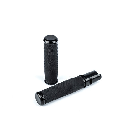 Bikers Choice Billet Aluminum Black Throttle-By-Wire Contour  Grips - 485814