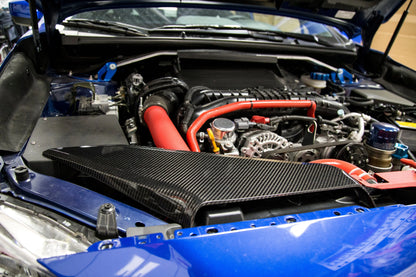 OLM LE Dry Carbon Fiber Intake Duct Cover - 2015-2021 Subaru WRX