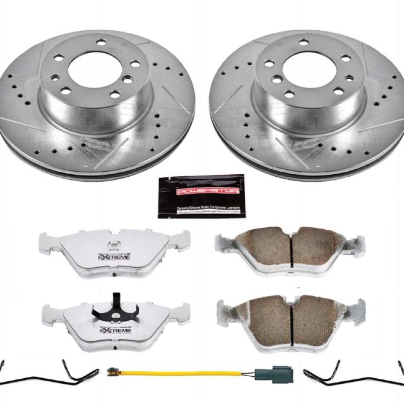 Power Stop 1989 BMW 525i Front Z26 Street Warrior Brake Kit PowerStop