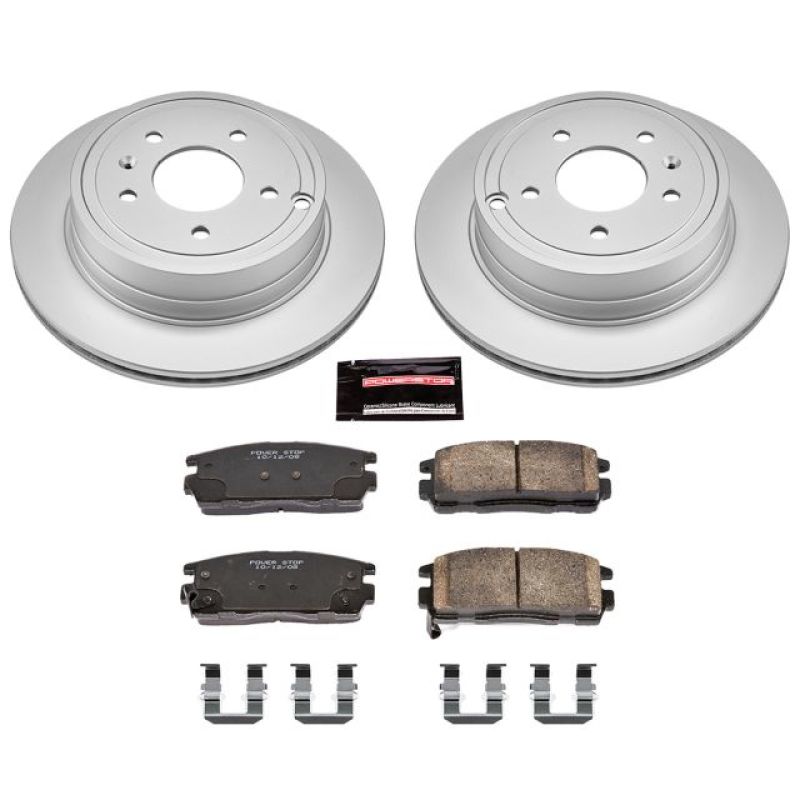 Power Stop 12-15 Chevrolet Captiva Sport Rear Z17 Evolution Geomet Coated Brake Kit PowerStop