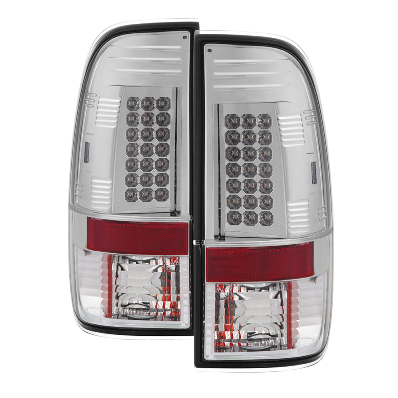 Spyder Ford F150 side 97-03/F250/350/450 Super Duty 99-07 LED Tail Lights Chrm ALT-YD-FF15097-LED-C SPYDER