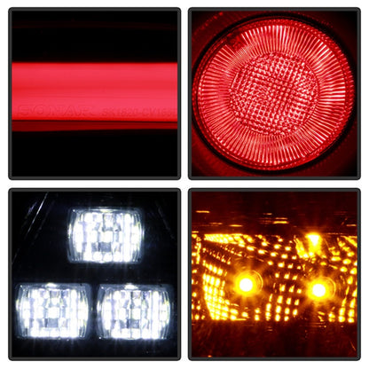 Spyder 16-19 Honda Civic 5 Door Hatchback Light Bar LED Tail Lights - Black Chrome(ALT-YD-HC16HB-BC) SPYDER