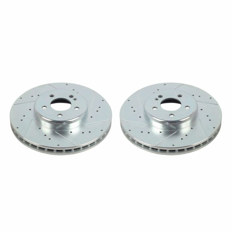 Power Stop 16-20 Mercedes-Benz GLC300 Front Evolution Drilled & Slotted Rotors - Pair PowerStop