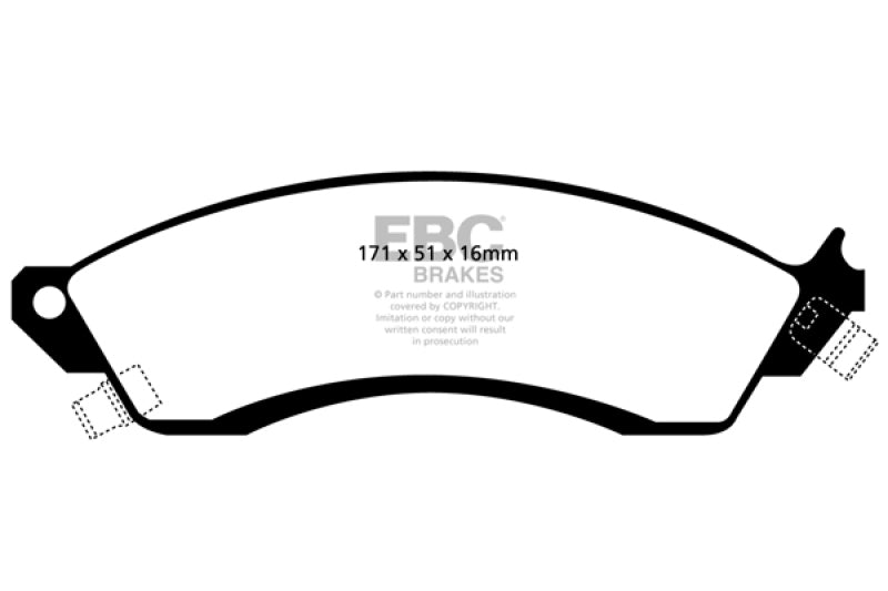 EBC Ultimax2 Front Brake Pads - UD412 EBC