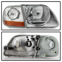 Load image into Gallery viewer, xTune 97-03 Ford F-150 4pc OEM Style Headlights w/Corner - Chrome (HD-JH-FF15097-L-SET-C)