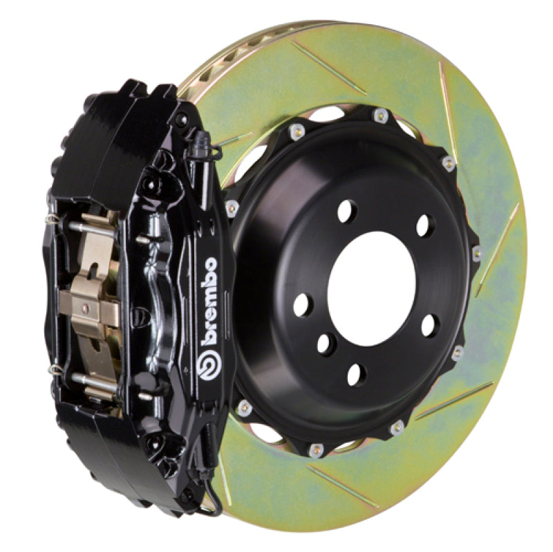 Brembo 09-12 SL550 (R230) Front GT BBK 6 Piston Cast 355x32 2pc Rotor Slotted Type-1-Black Brembo