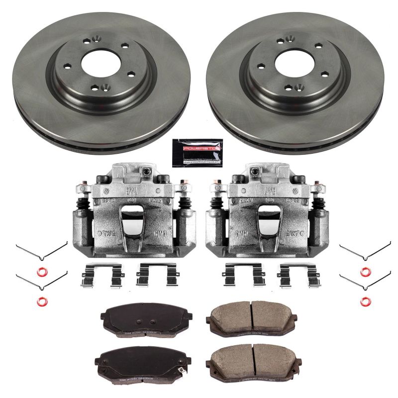 Power Stop 16-19 Hyundai Sonata Front Autospecialty Brake Kit w/Calipers PowerStop