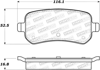 StopTech Premium Ceramic Brake Pads - 308.10210 Stoptech