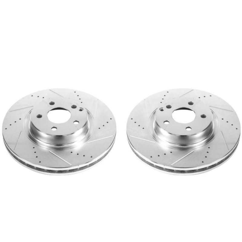 Power Stop 07-09 Mercedes-Benz E350 Front Evolution Drilled & Slotted Rotors - Pair PowerStop