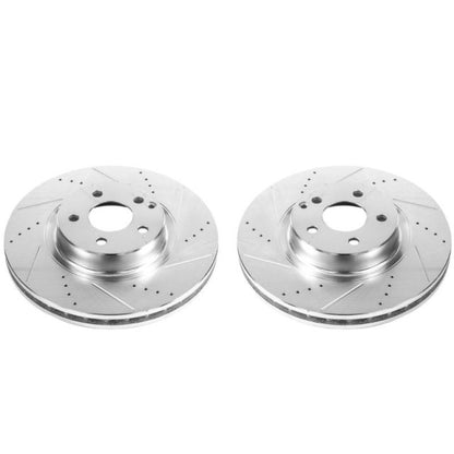 Power Stop 07-09 Mercedes-Benz E350 Front Evolution Drilled & Slotted Rotors - Pair PowerStop