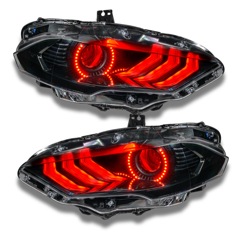 Oracle 18-21 Ford Mustang Dynamic DRL Upgrade w/ Halo Kit & Sequential Turn Signal - ColorSHIFT