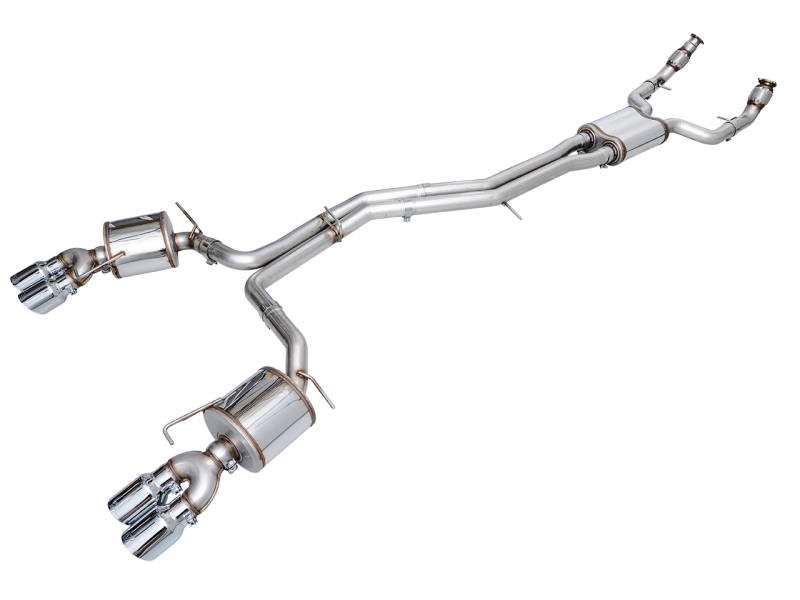 AWE Tuning 19-23 Audi C8 S6/S7 2.9T V6 AWD Touring Edition Exhaust - Chrome Silver Tips AWE Tuning
