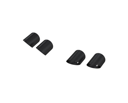MBRP 15-24 Ford Mustang T304 SS 4in OD / 6.5in Length Quad Tip Cover Kit - Black Tip MBRP