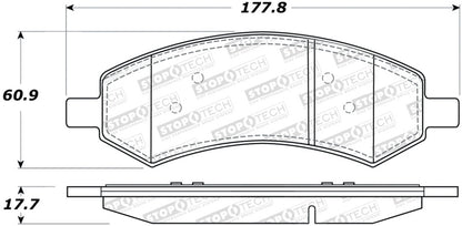 StopTech Sport Brake Pads w/Shims and Hardware - Rear Stoptech