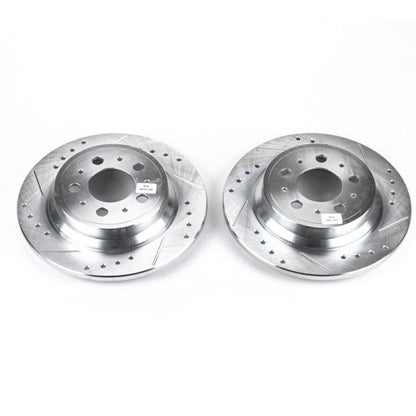 Power Stop 01-09 Volvo S60 Rear Evolution Drilled & Slotted Rotors - Pair PowerStop