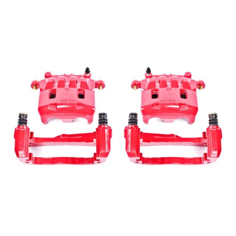 Power Stop 05-06 Saab 9-2X Front Red Calipers w/Brackets - Pair PowerStop