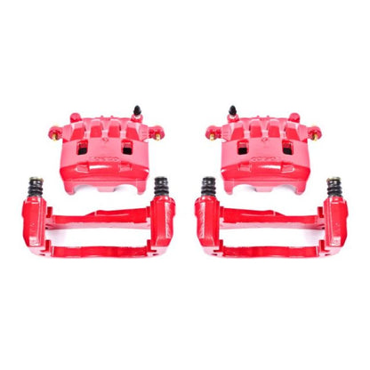 Power Stop 05-06 Saab 9-2X Front Red Calipers w/Brackets - Pair PowerStop