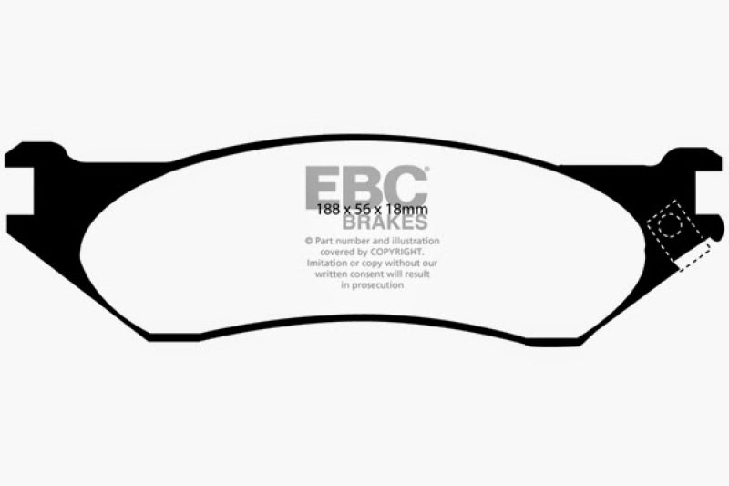 EBC Extra Duty Front Brake Pads - ED91638