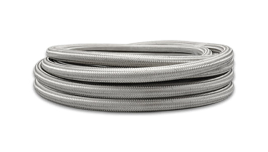 Vibrant SS Braided Flex Hose with PTFE Liner -6 AN 0.32in ID (20 foot roll) Vibrant