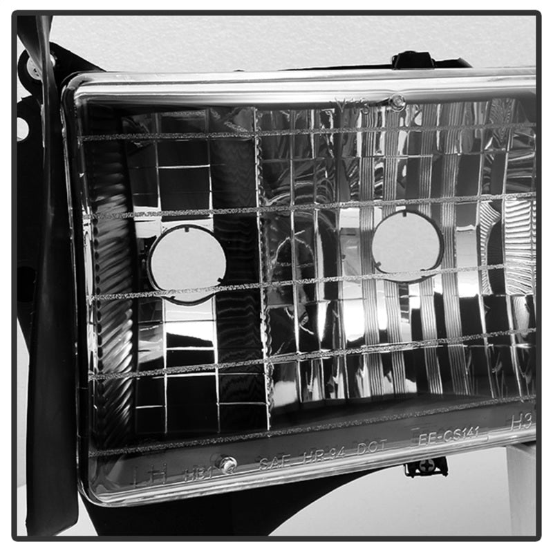 Xtune Dodge Ram Sport Model Only 1999-2002 OEM Headlights Black HD-JH-DR99-SP-BK SPYDER