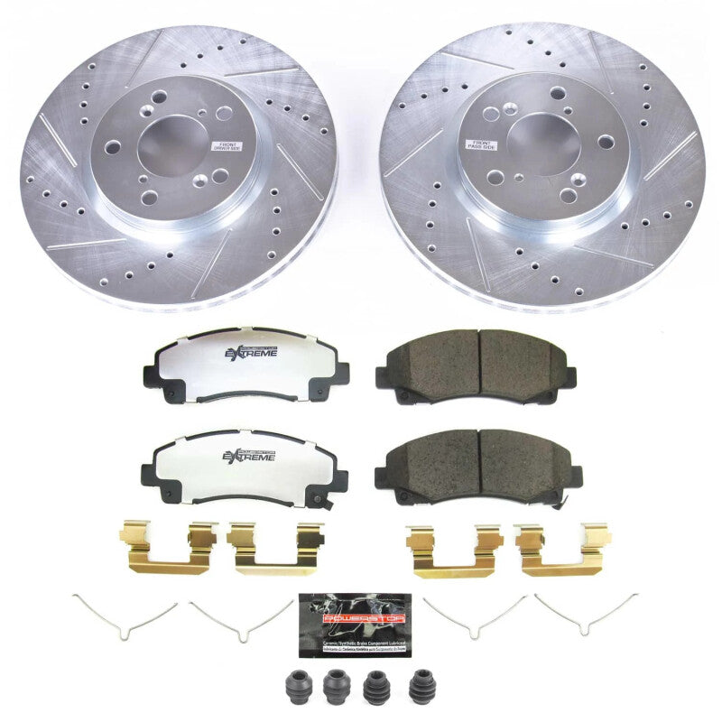 Power Stop 12-14 Honda Ridgeline Front Z26 Street Brake Kit PowerStop