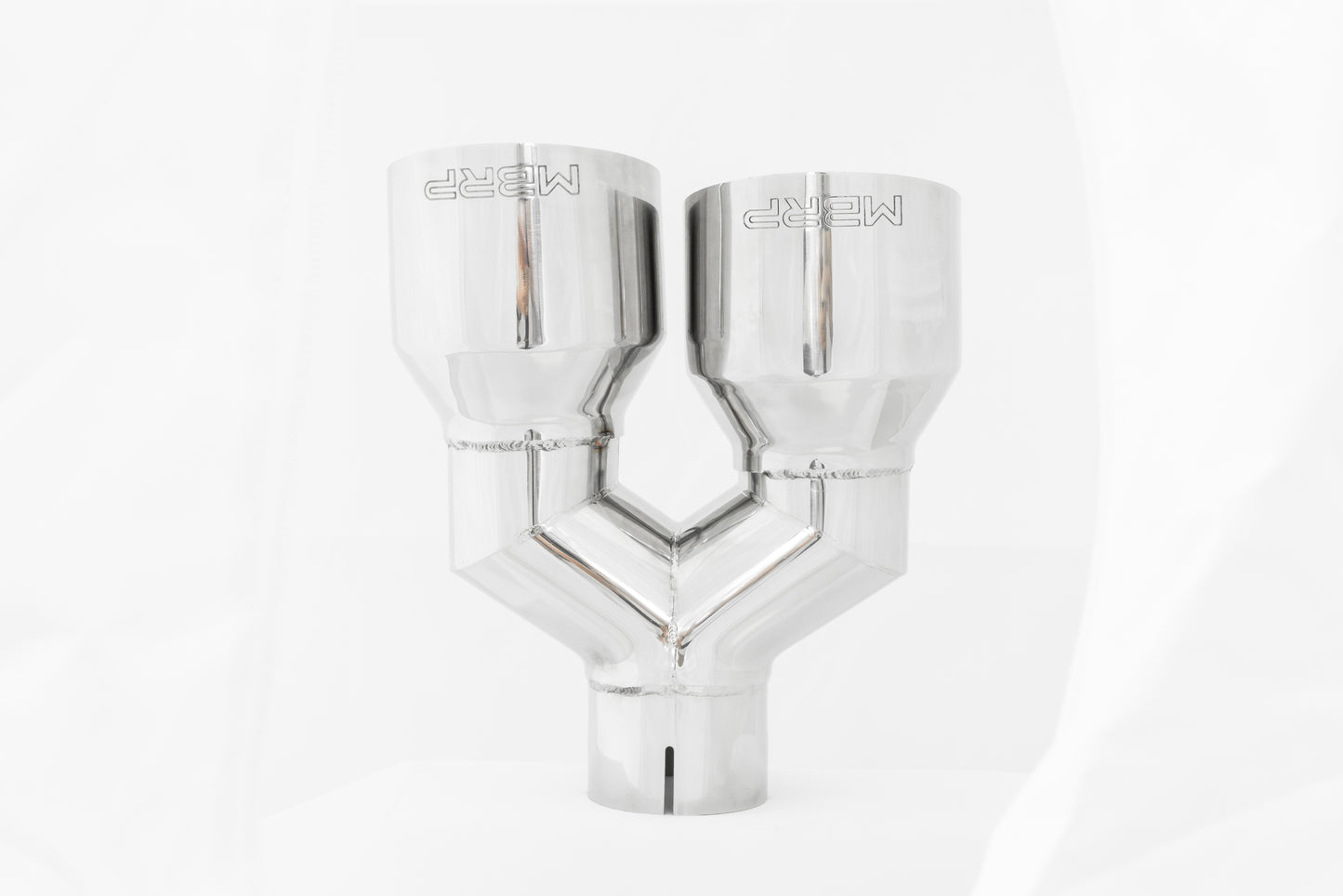 MBRP T304 Stainless Steel Tip; 2.5" ID, Dual 4" OD Out, 9.55" length, Single wall, Driver's Side MBRP