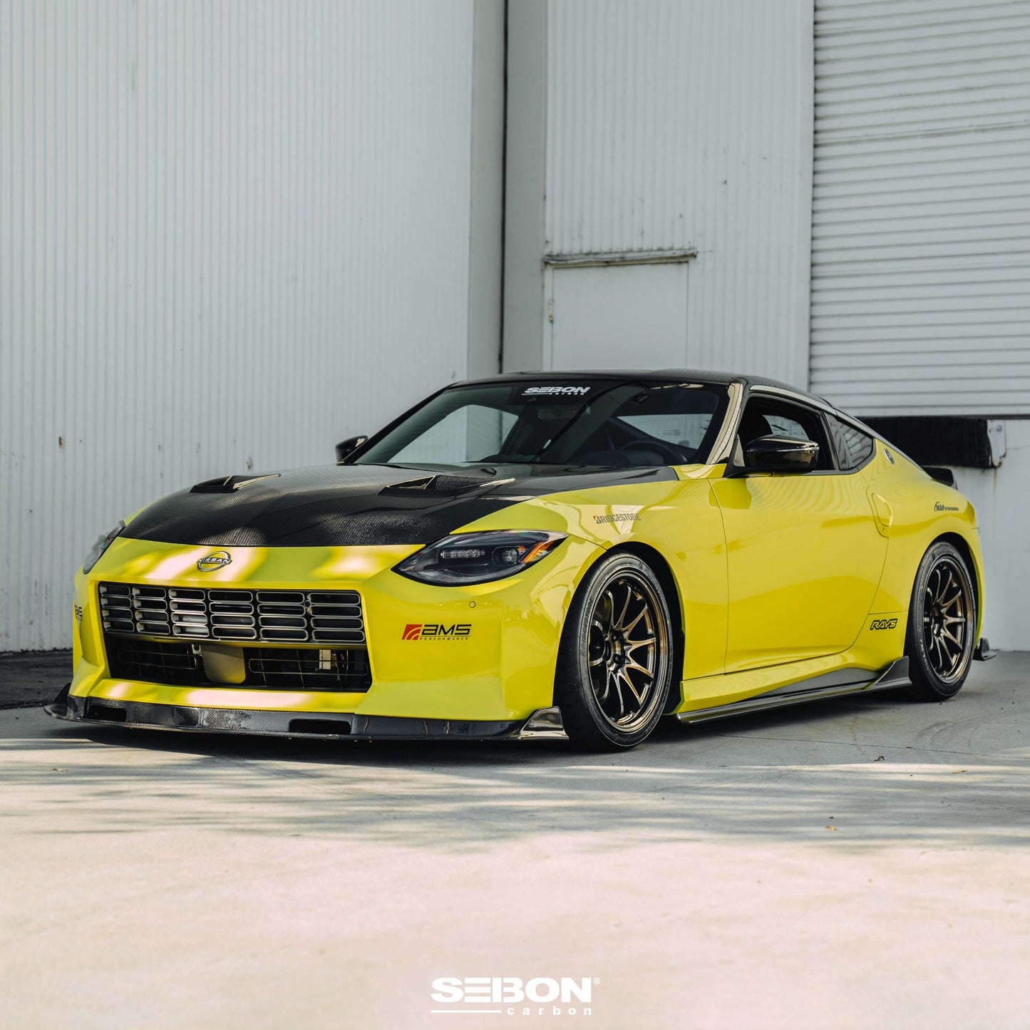 Seibon MB-style carbon fiber front lip for 2023-2024 Nissan Z - FL22NSZ-MB