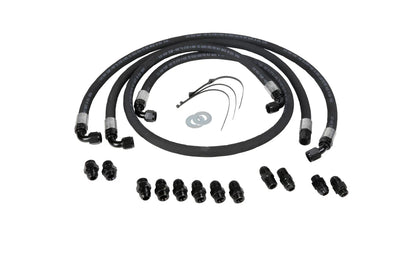 Fleece Allison transmission cooler line kit for 2001-2005 Chevy Silverado and GMC Sierra 2500 and 3500 LB7 and LLY Duramax trucks