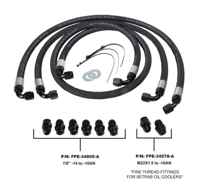 Fleece Allison transmission cooler line kit for 2006-2010 Chevy Silverado and GMC Sierra 2500 and 3500 LBZ and LMM Duramax trucks