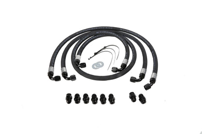 Fleece Allison transmission cooler line kit for 2006-2010 Chevy Silverado and GMC Sierra 2500 and 3500 LBZ and LMM Duramax trucks