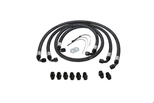 Fleece Allison transmission cooler line kit for 2006-2010 Chevy Silverado and GMC Sierra 2500 and 3500 LBZ and LMM Duramax trucks